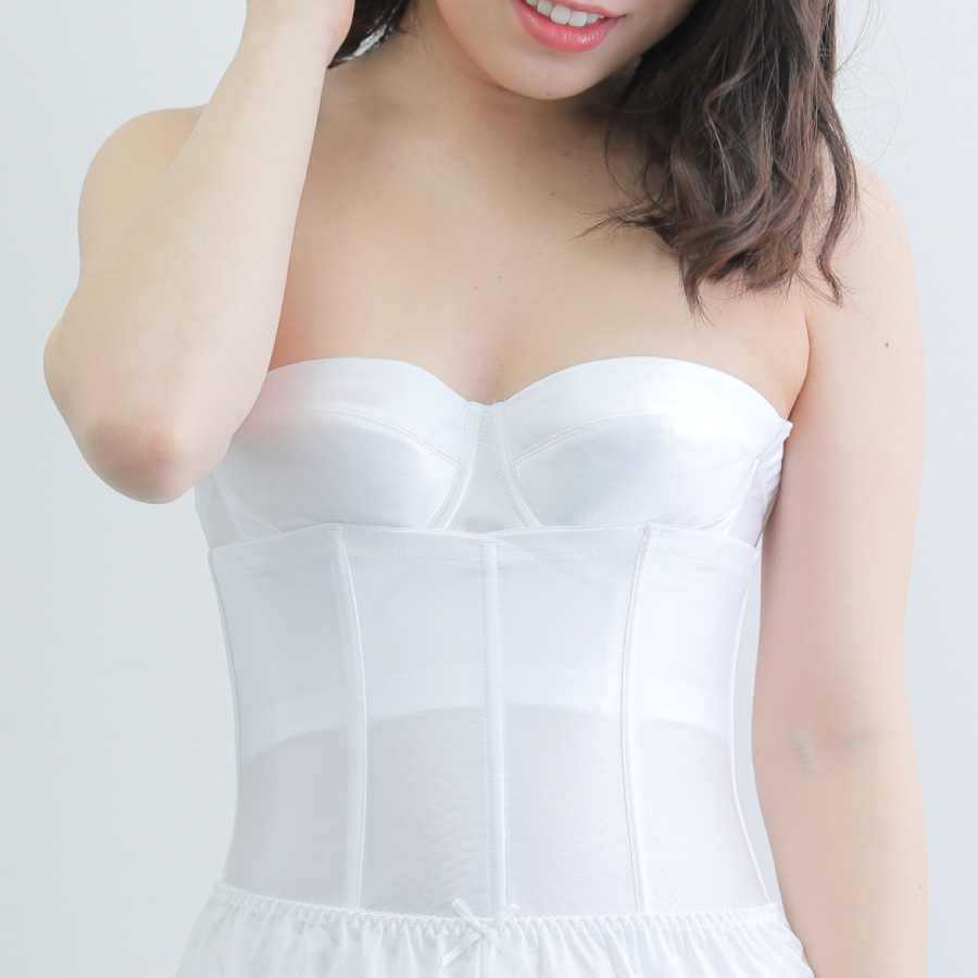 バストとウエストを同時に補正するブライダルインナー用ブラ＆ニッパーセット