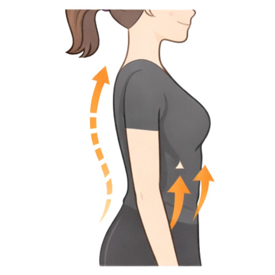 下半身の姿勢サポート