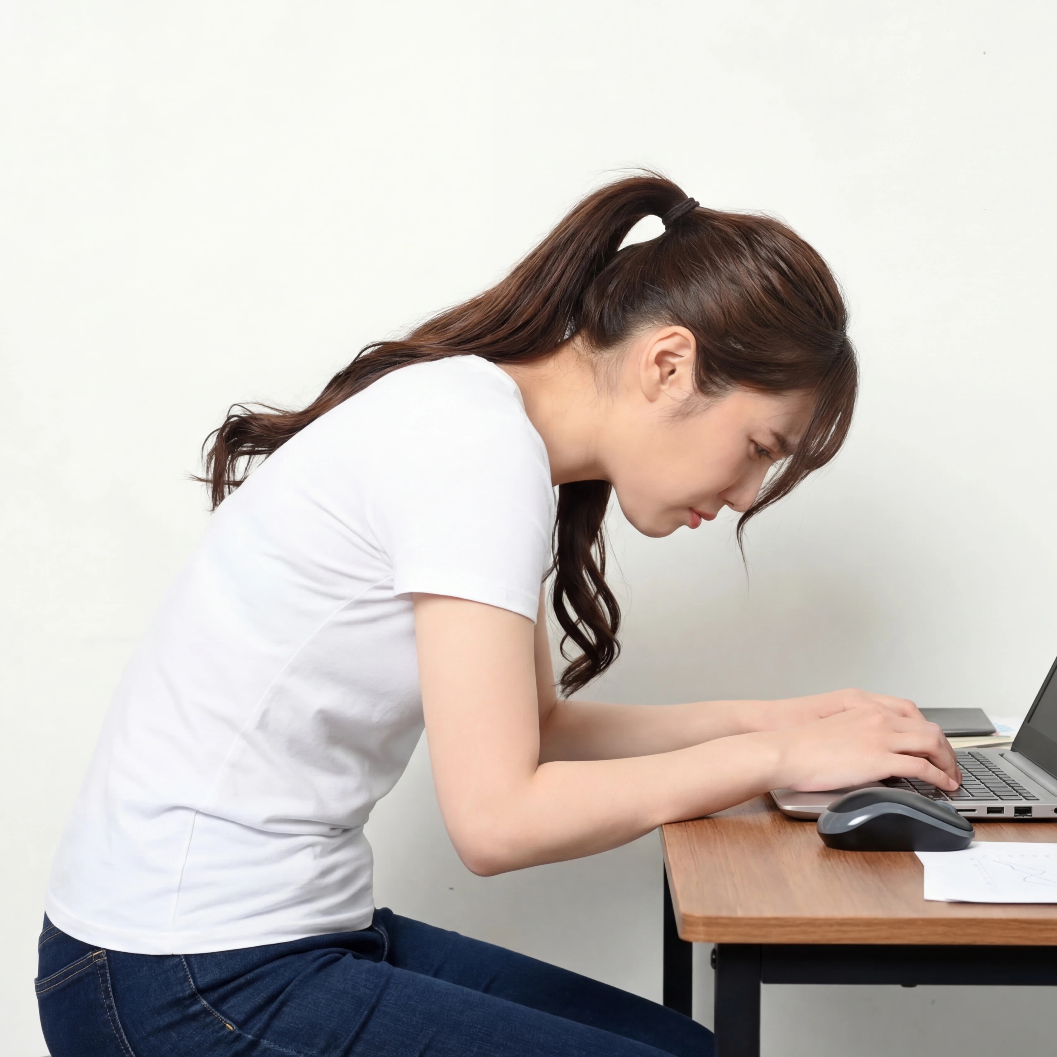 姿勢矯正インナーによる猫背改善と背筋サポートのイメージ