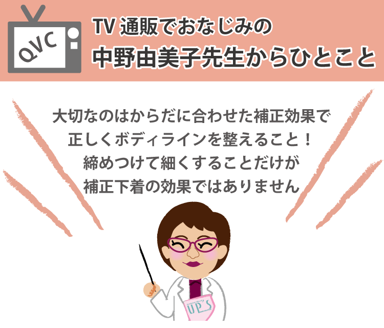 QVCテレビショッピングでおなじみの中野由美子先生からのメッセージ
