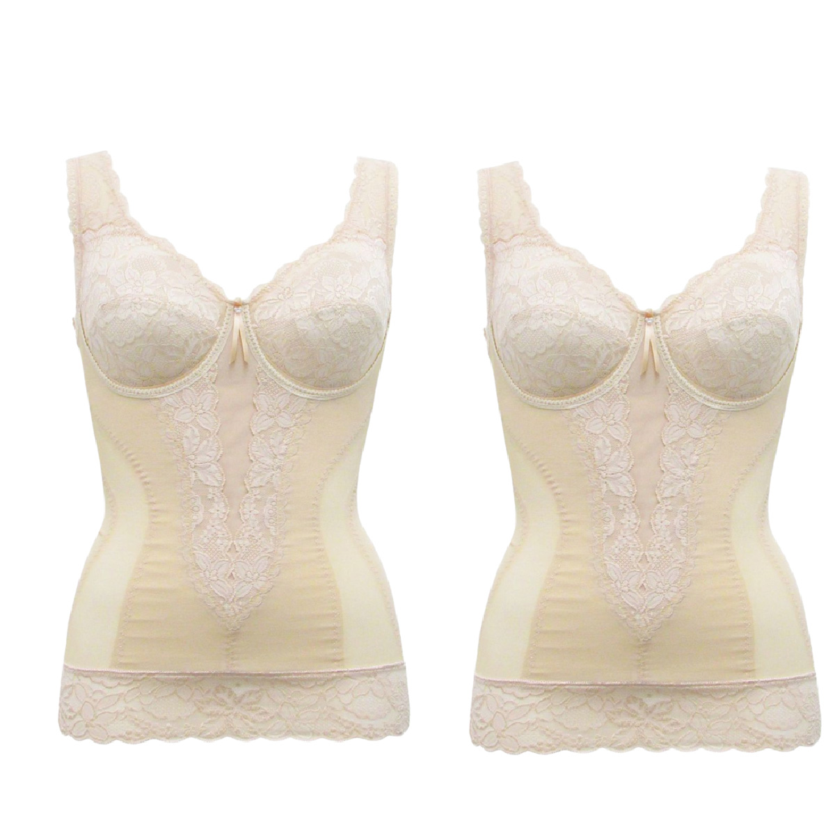 YTP04_2 シルキーボディシェイプ多機能ボディシェイパー2枚セット