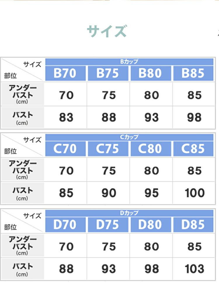 直営店情報 補正下着 B70 B75 B80 C70 C75 C80 D70 D75 D80 | ensyu