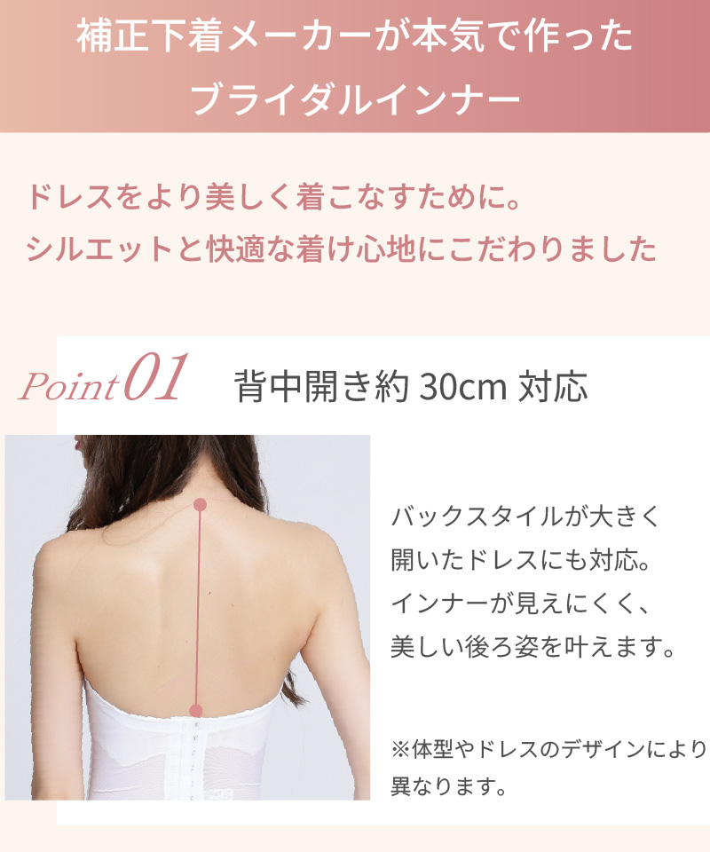 ブライダルインナー　サイズの測り方