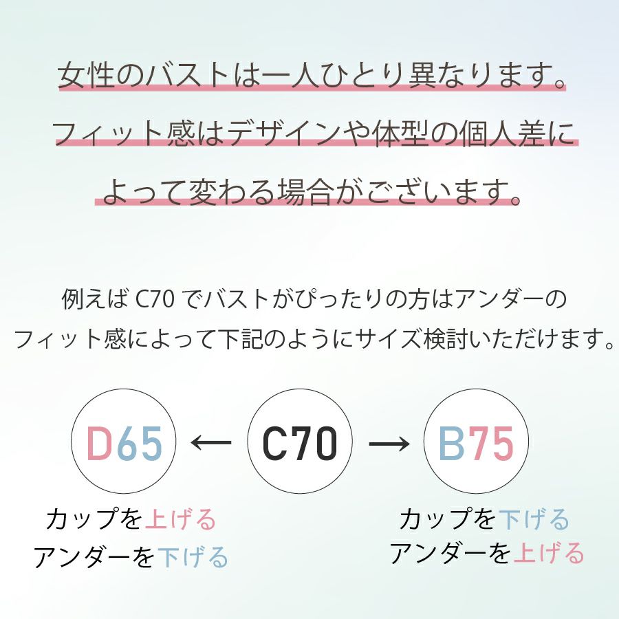 ブライダルインナー　互換サイズ