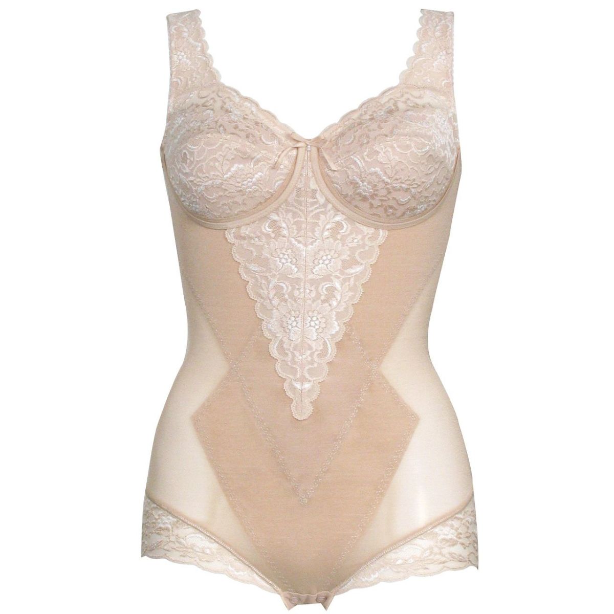 TPN17　タムラのボディスーツ　ベージュ