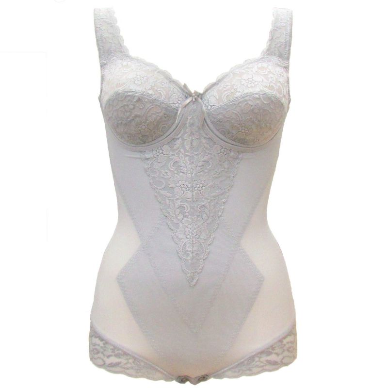 TPN17　タムラのボディスーツ　パウダーグレーグレー