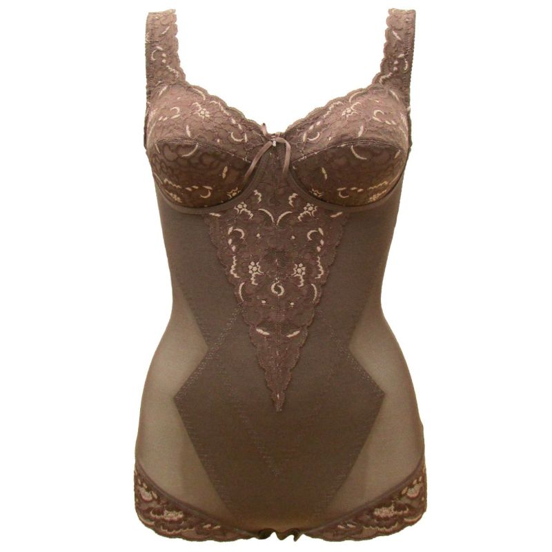 TPN17　タムラのボディスーツ　ココアブラウン