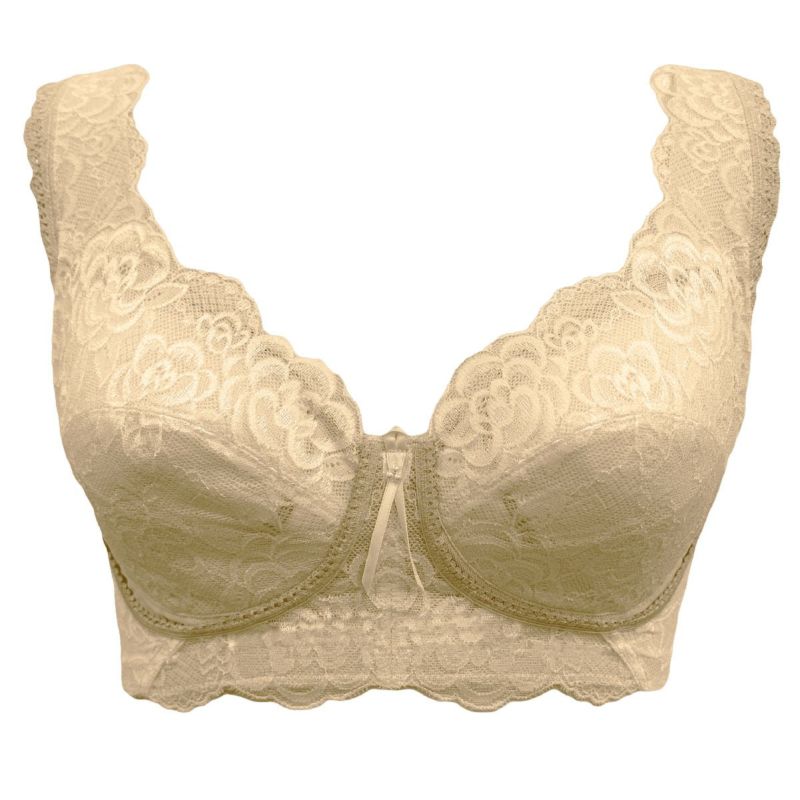 ブルーメリアノンワイヤーブラ　ベージュ