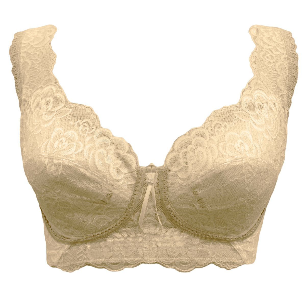 ブルーメリアノンワイヤーブラ　ベージュ