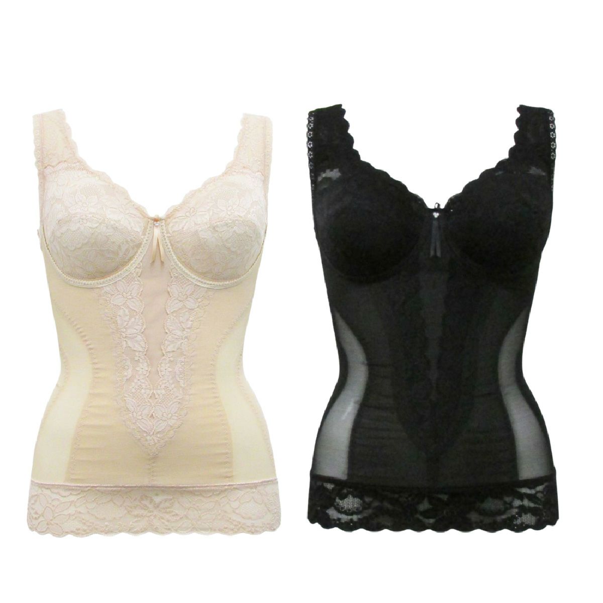 ２枚の組み合わせパターン3　ベージュ×ブラック