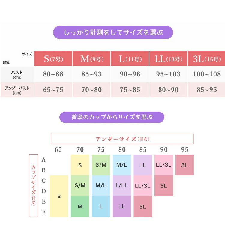 シルキーボディシェイプハード補正ボディシェイパーのサイズ表