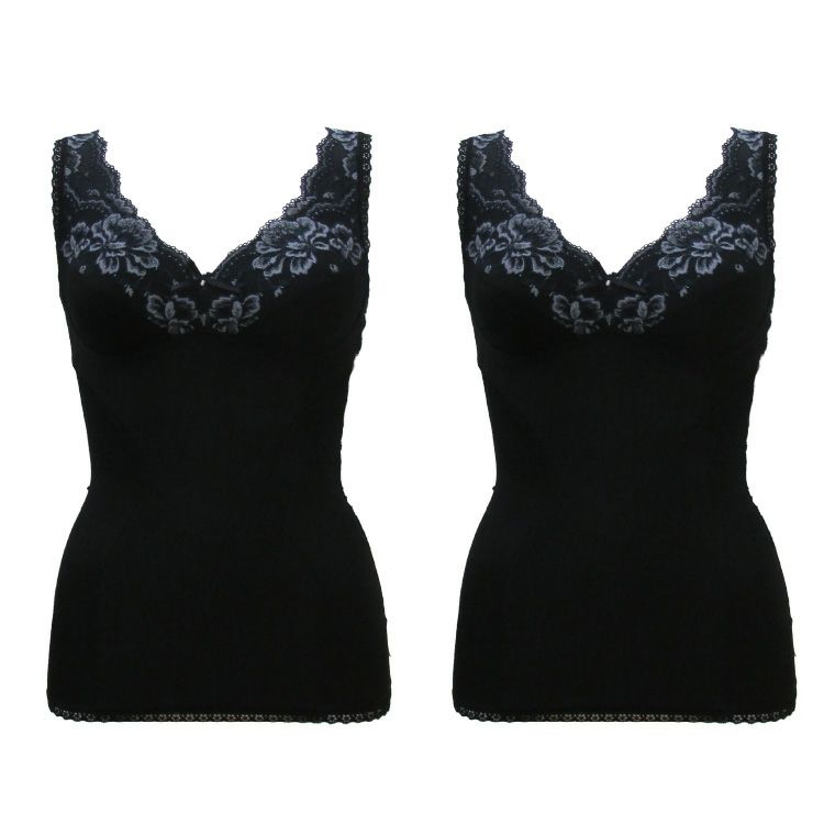 YTP60 モアライトシリーズボディシェイパー2枚組　ブラック