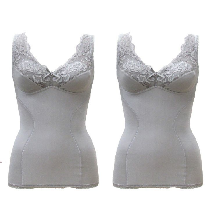 YTP60 モアライトシリーズボディシェイパー2枚組　グレー