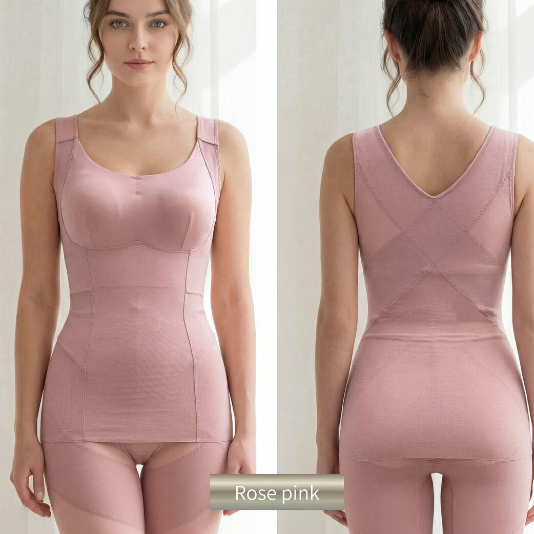 姿勢スッキリブラトップ　ローズピンク